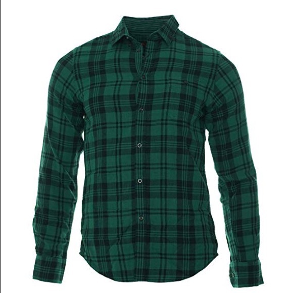 Ben Sherman Other - Ben Sherman Checked Evergreen Button Down Small